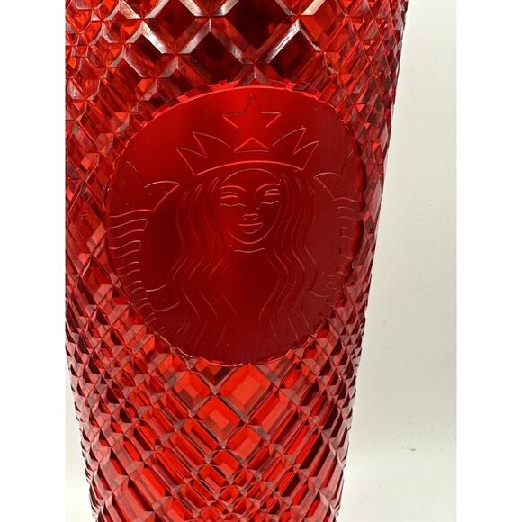 Starbucks Red Holiday Winter 2021 Jeweled Tumbler Cold Cup Venti 24oz Christmas - Picture 2 of 6
